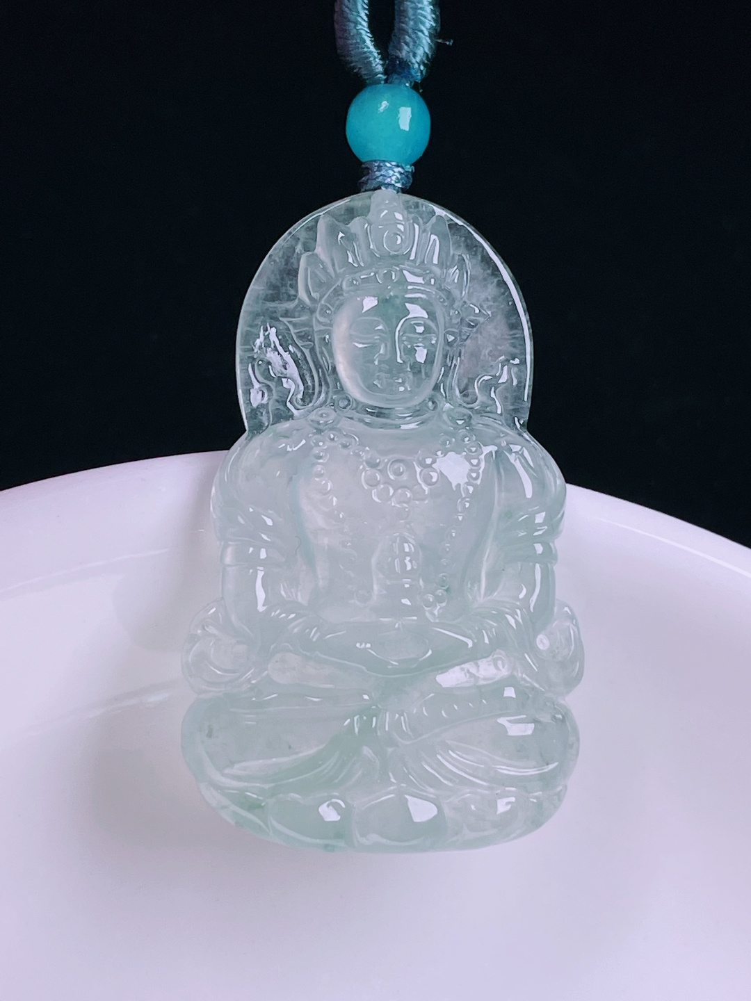 ️高冰度母，老种起光，细底通透，尺寸：33.7/21/3.8mm0627