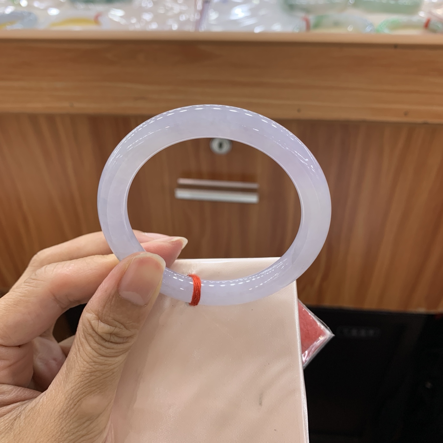 062601MMJ 小圆条翡翠手镯 53.6-8.2