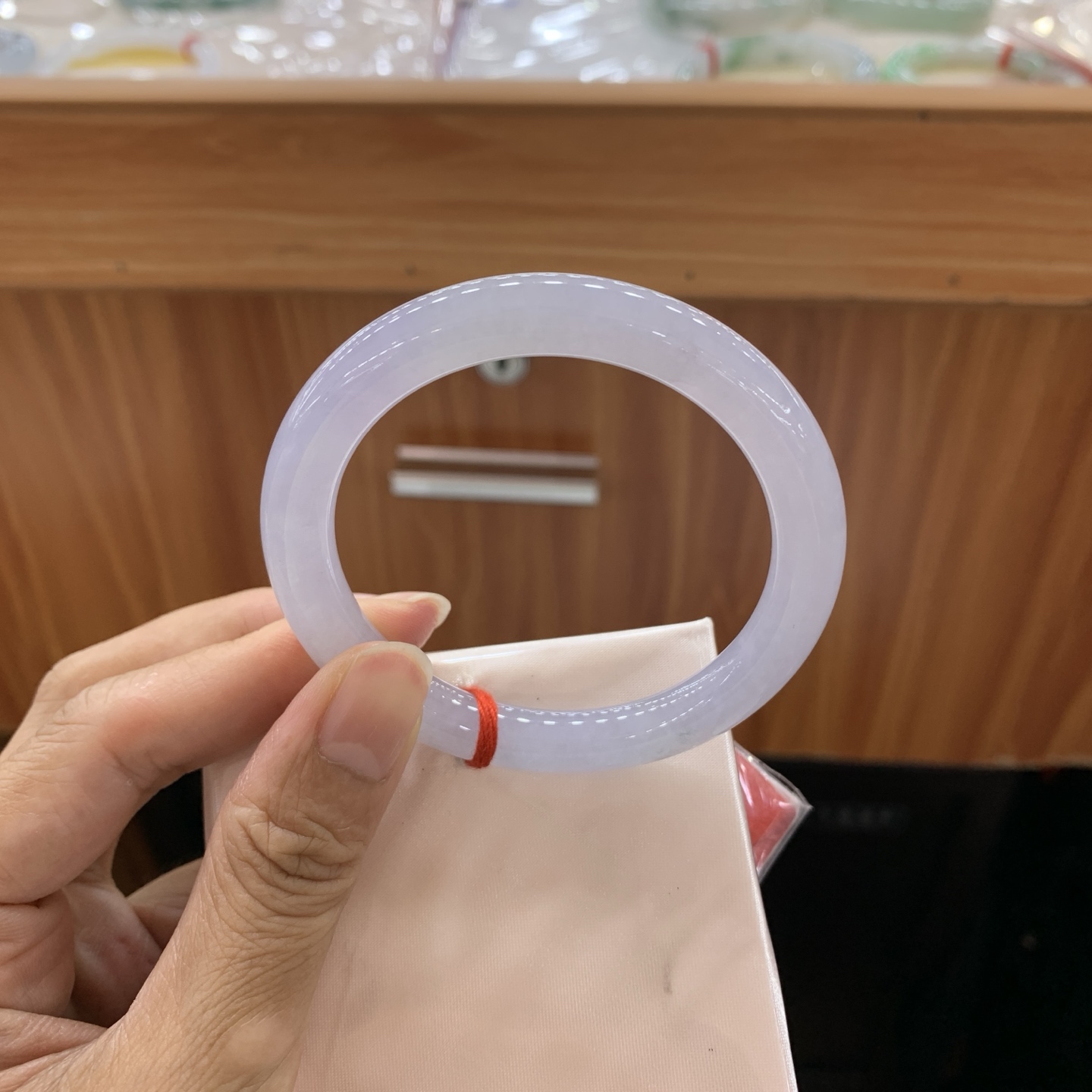 062601MMJ 小圆条翡翠手镯 53.6-8.2