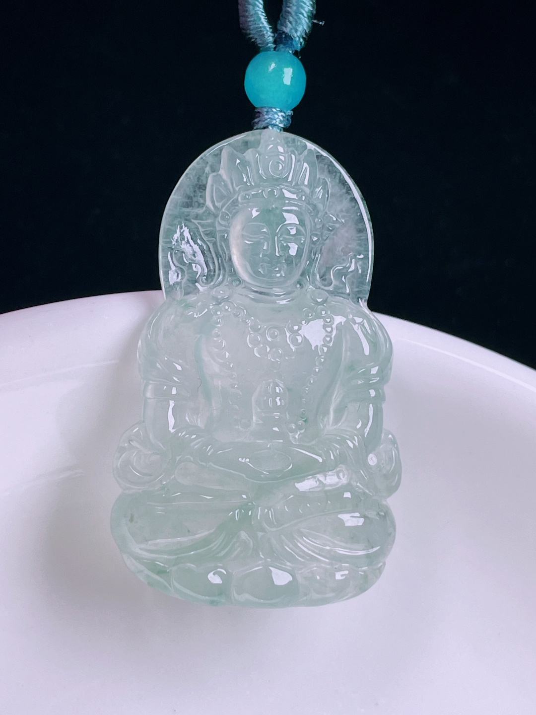 ️高冰度母，老种起光，细底通透，尺寸：33.7/21/3.8mm0627