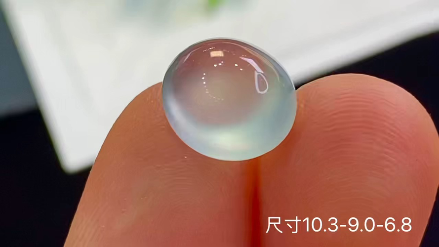 玻璃种蛋面，无裂，10.3-9.0-6.8