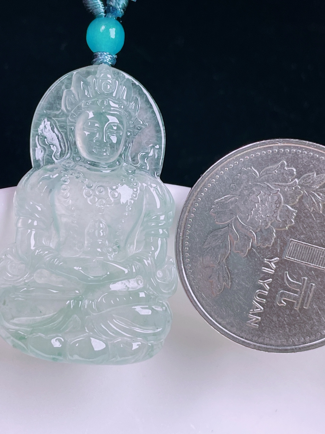 ️高冰度母，老种起光，细底通透，尺寸：33.7/21/3.8mm0627
