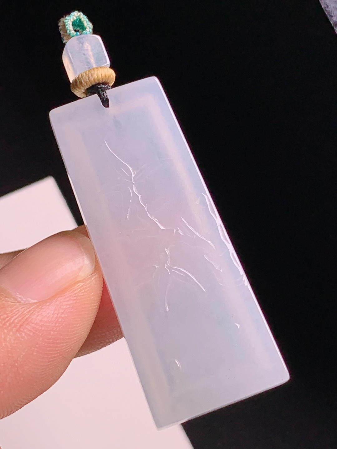 ️ 竹节无事牌，底子纯净莹润柔和，竹报平安步步高升 3006