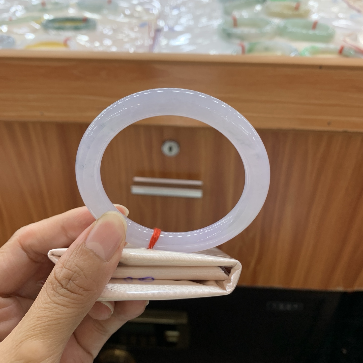 062601MMJ 小圆条翡翠手镯 53.6-8.2