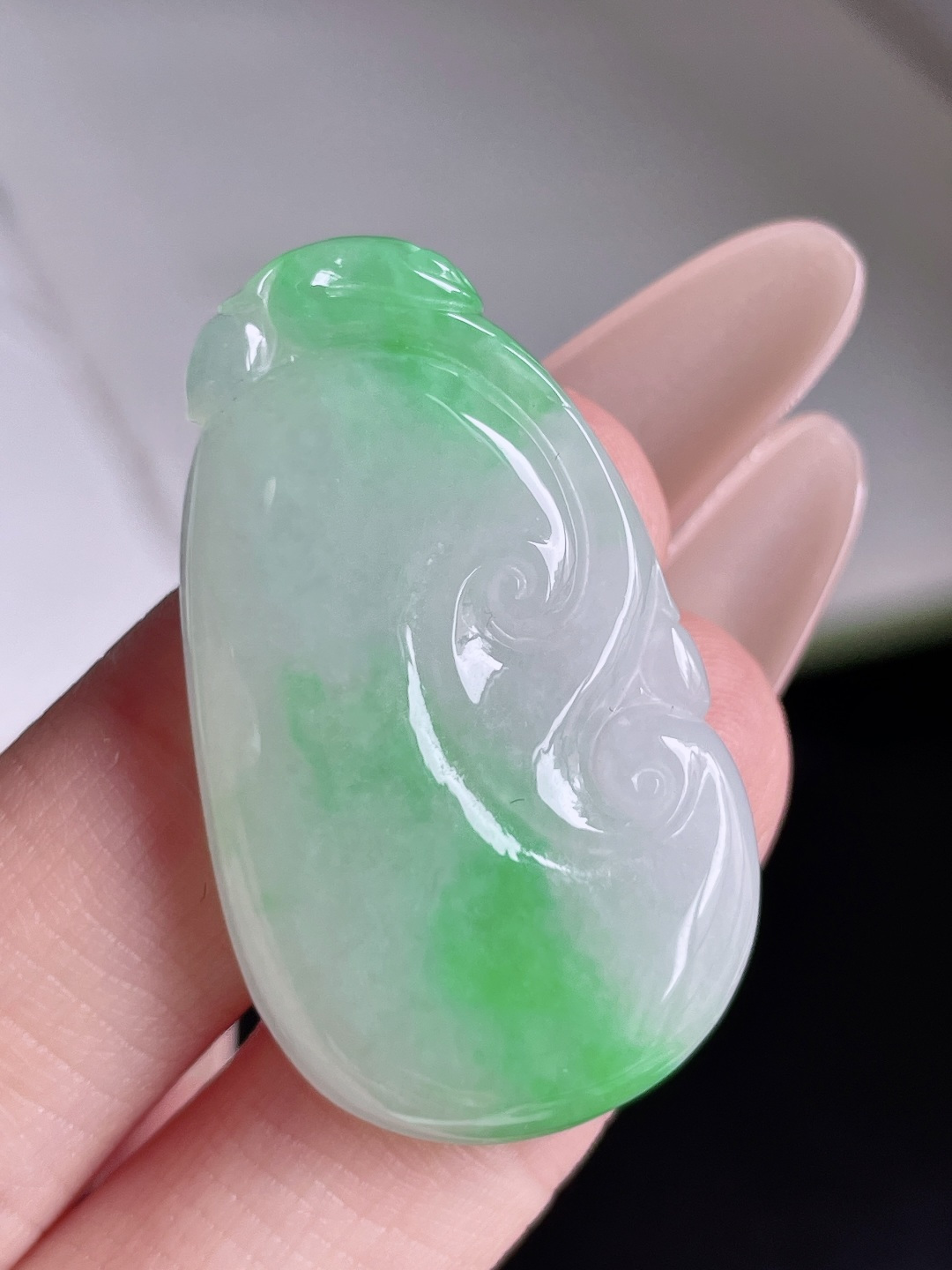 ️ 如意 花色灵动 种老水润 裸石 36.2/21/5.4