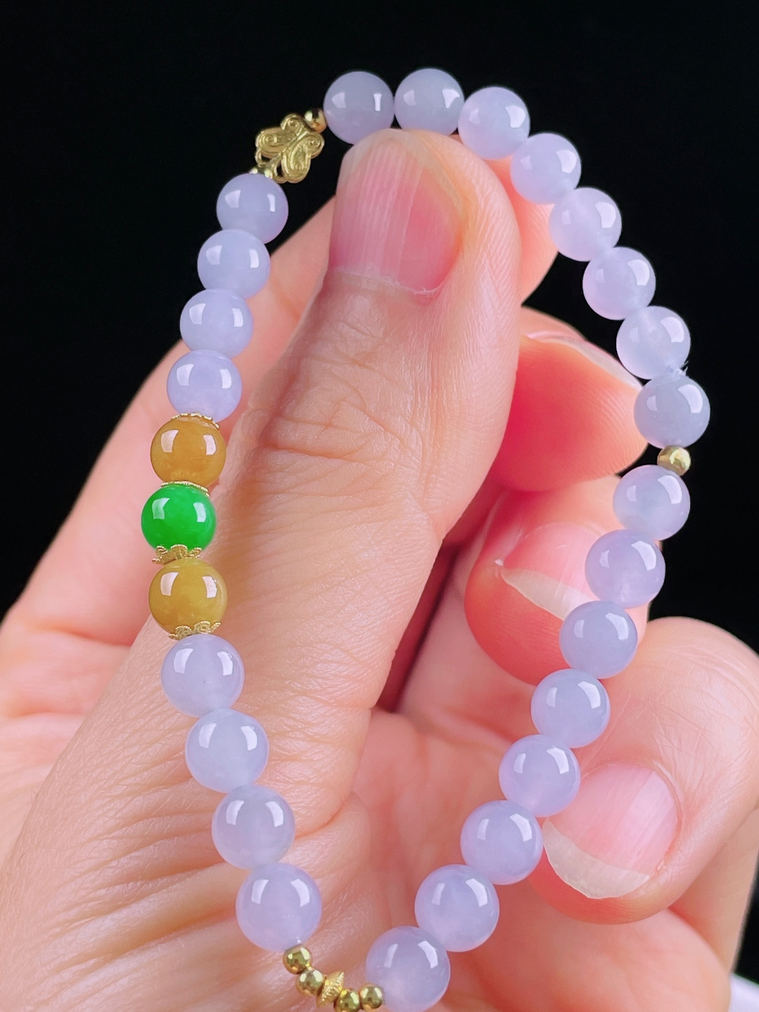 ️冰紫手串，老种起光，细底通透，尺寸：6mm0627