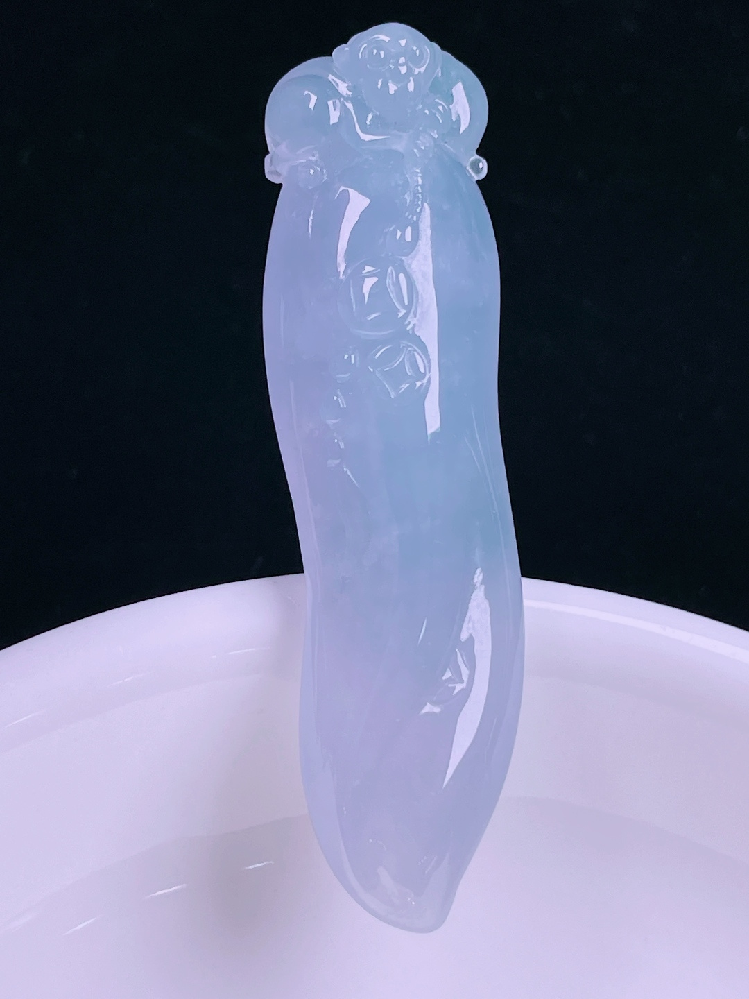 ️冰紫福瓜，老种起光，细底通透，尺寸：47/12.8/8.3mm0627