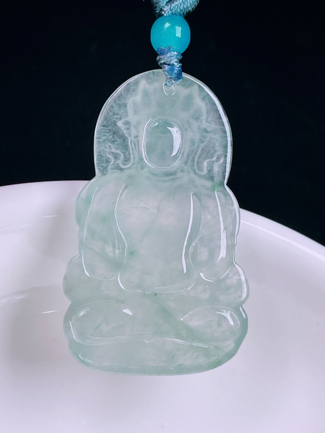 ️高冰度母，老种起光，细底通透，尺寸：33.7/21/3.8mm0627