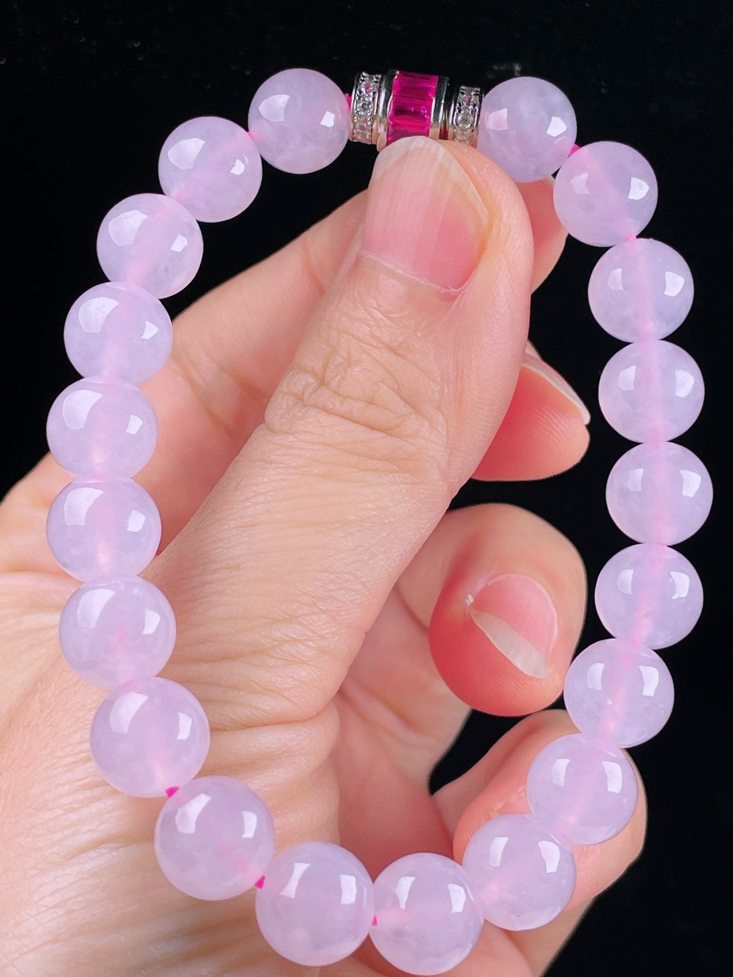 ️冰紫手串，老种起光，细底通透，尺寸：9.3mm0628
