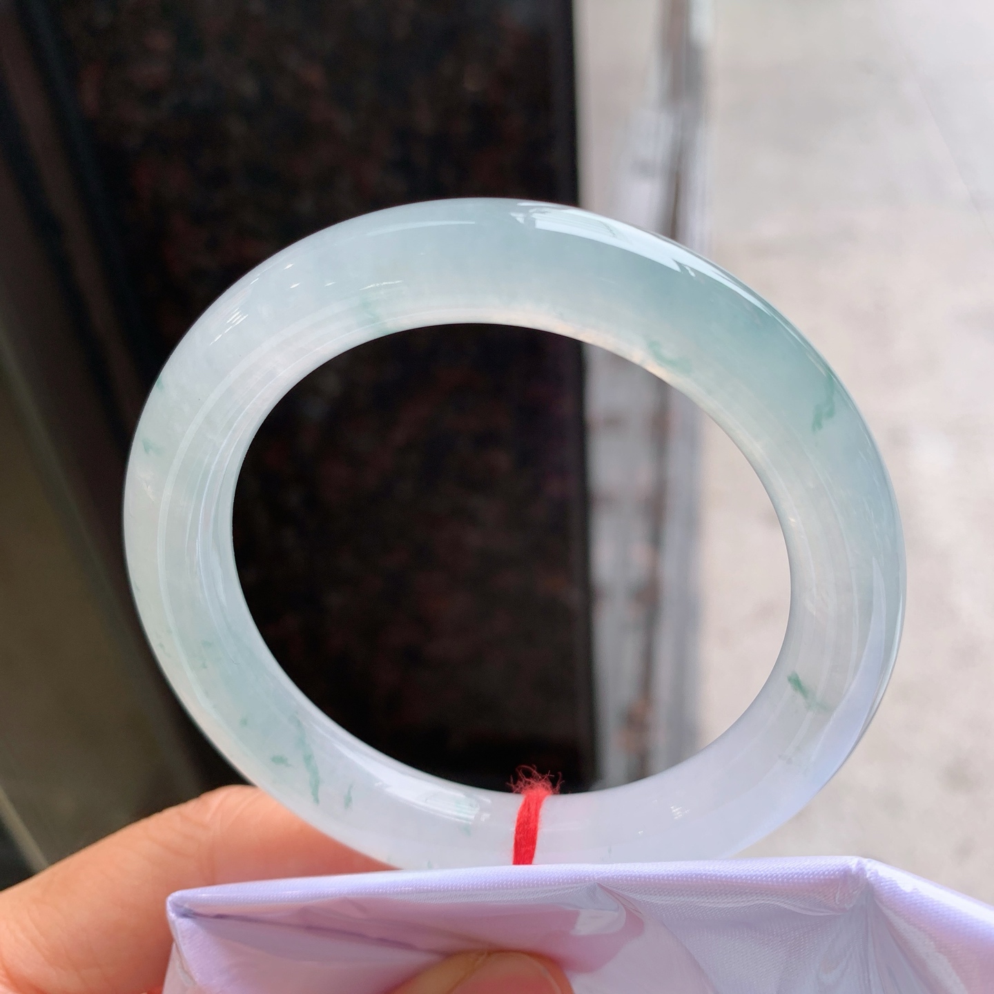 圆条冰飘花 微细纹 尺寸：55.2/10.2 清爽