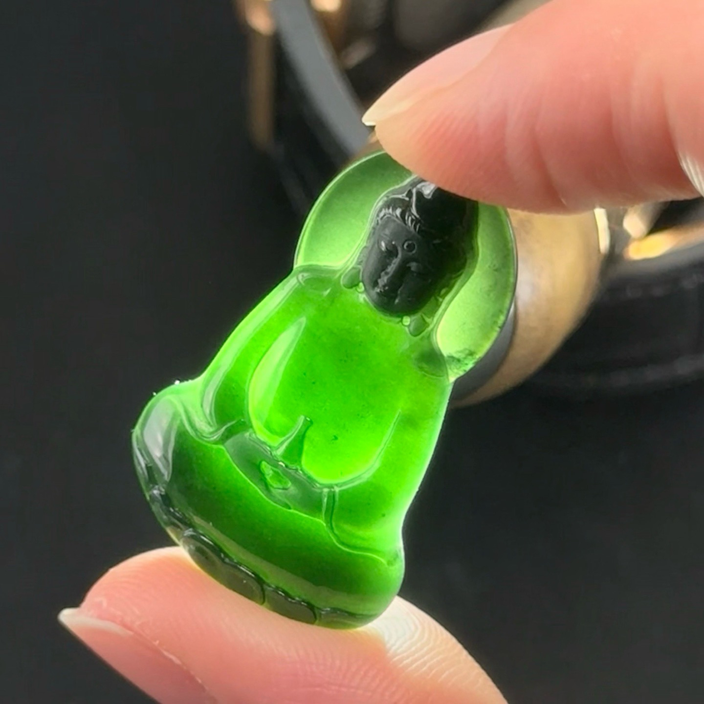 精品墨翠观音  尺寸34.8