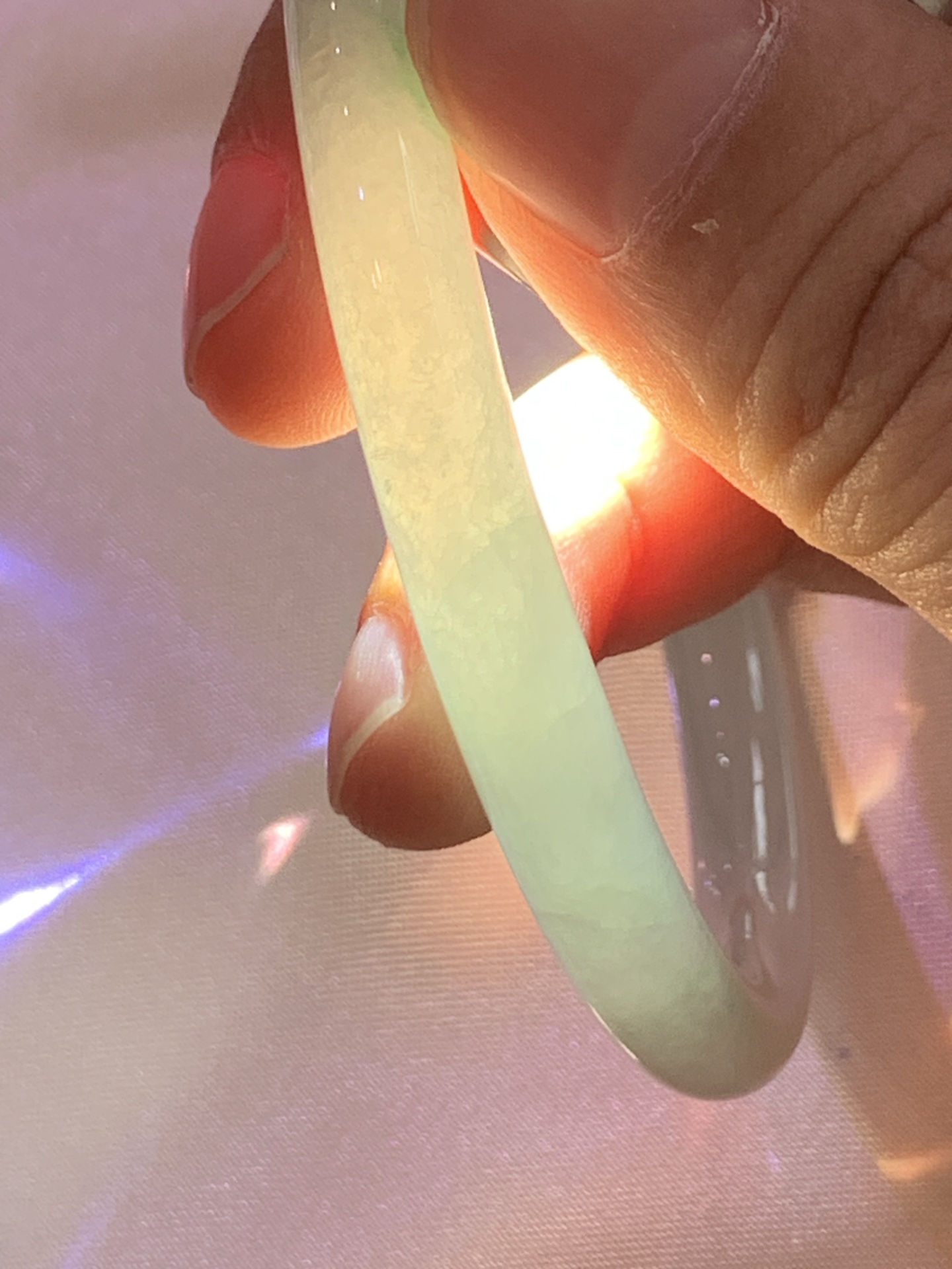 冰绿美人条 53.8-6.3-6.6 0628-N1103-4 打灯棉纹，底妆冰润，绿色青翠欲滴，精致高贵