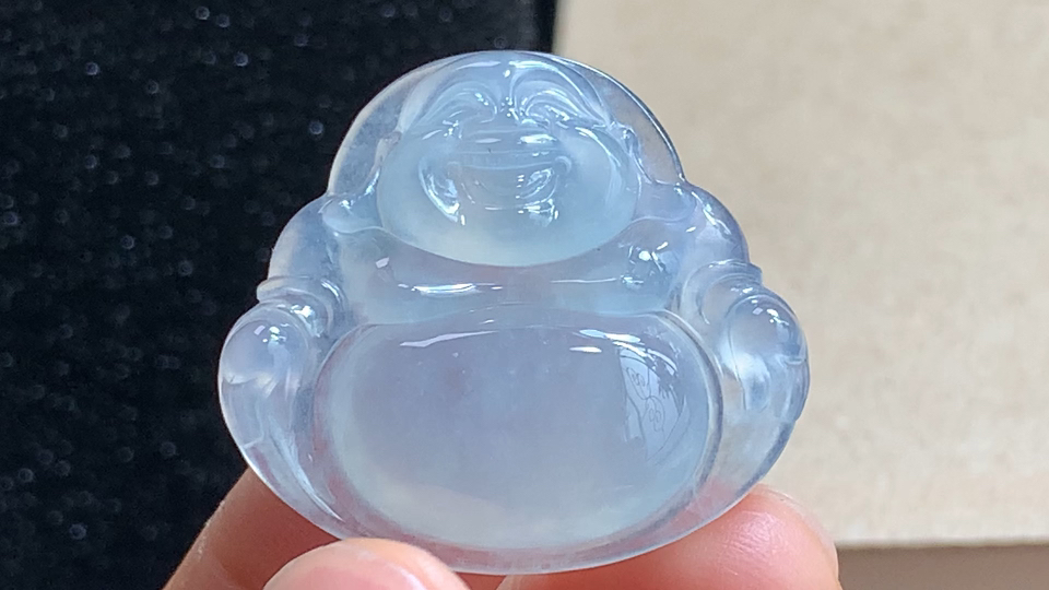 ️ 笑佛，无裂，尺寸30.3-27.7-5.6mm，包A附证书