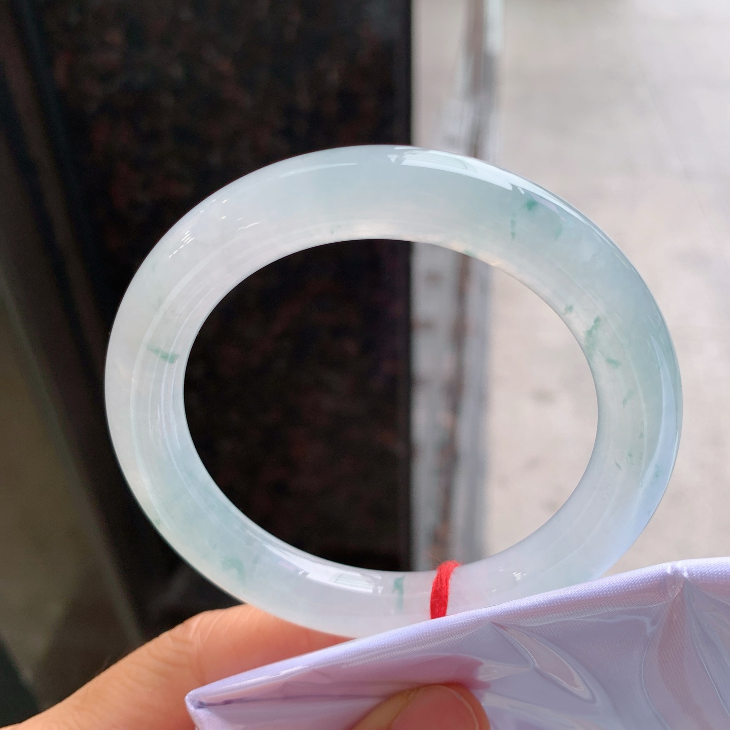 圆条冰飘花 微细纹 尺寸：55.2/10.2 清爽