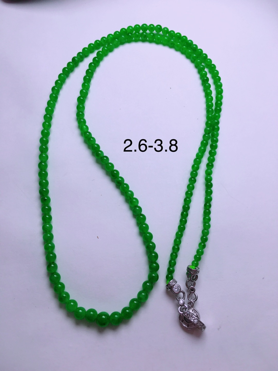 ️绿珠子项链，晶莹剔透，新颖时尚，2.6-3.8