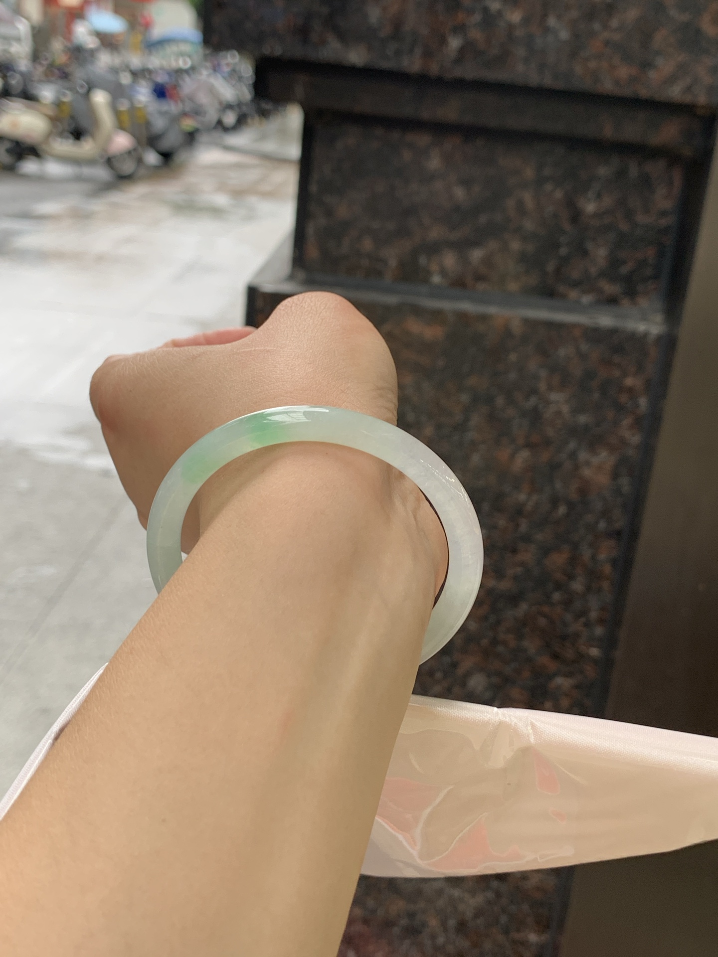 冰绿美人条 53.8-6.3-6.6 0628-N1103-4 打灯棉纹，底妆冰润，绿色青翠欲滴，精致高贵