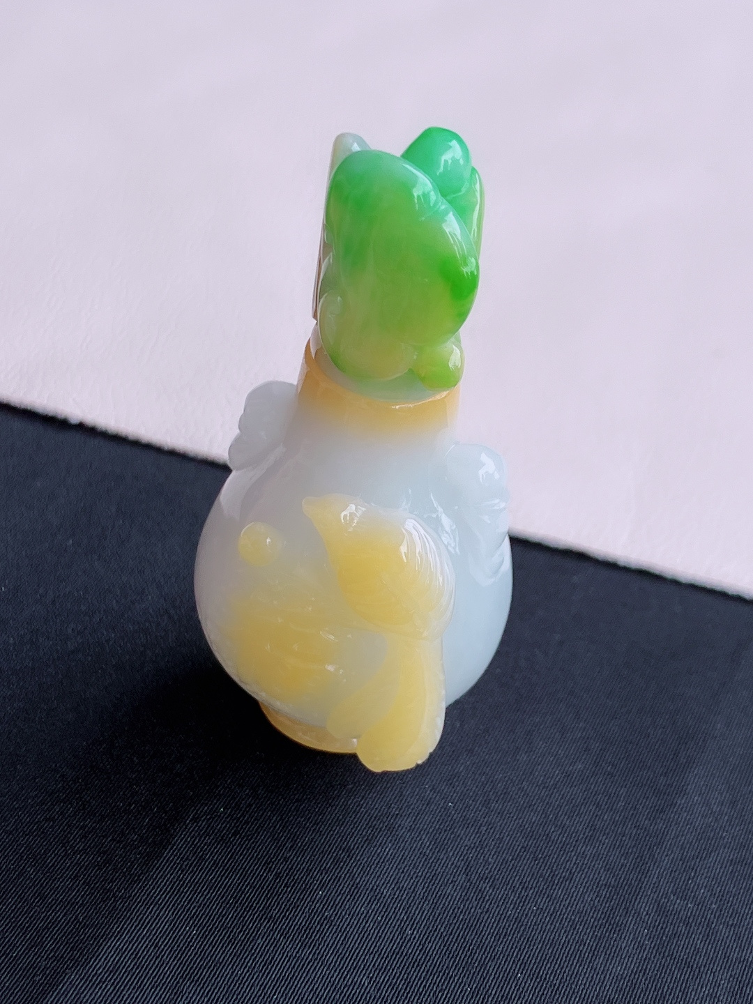 三彩鼻烟壶，特色，尺寸55.5/26/22.5/自然光实拍