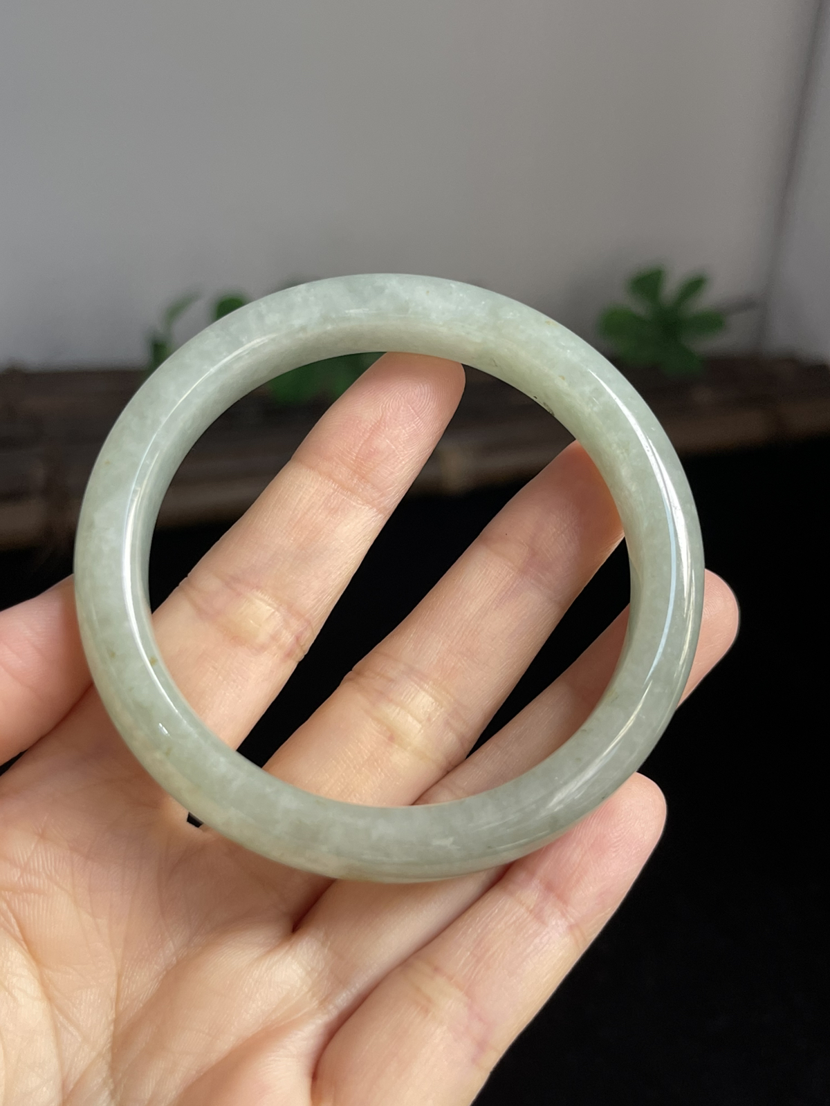 正圈54.6圈口，翡翠手镯