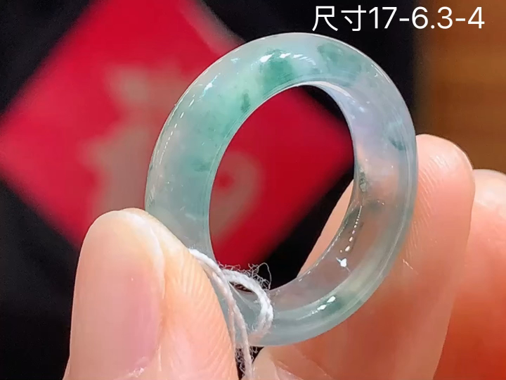 冰飘花戒圈 老坑冰透 种老水足 水润光泽 性比高 无裂 尺寸看图