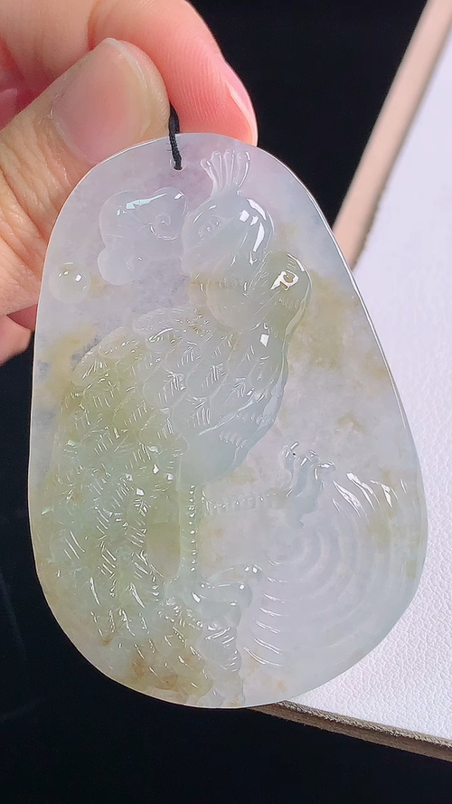 冰黄凤凰，无裂，尺寸:59.4-41.0-7.8mm 26