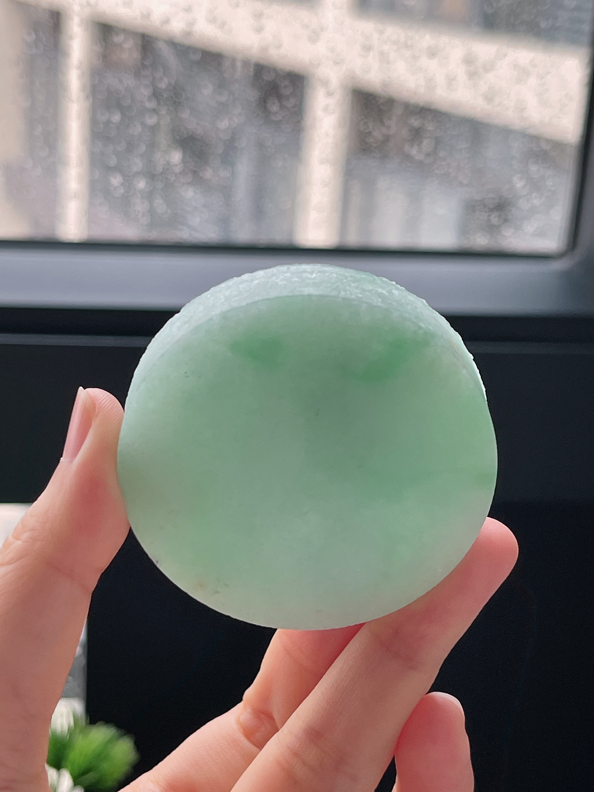 翡翠果绿镯心