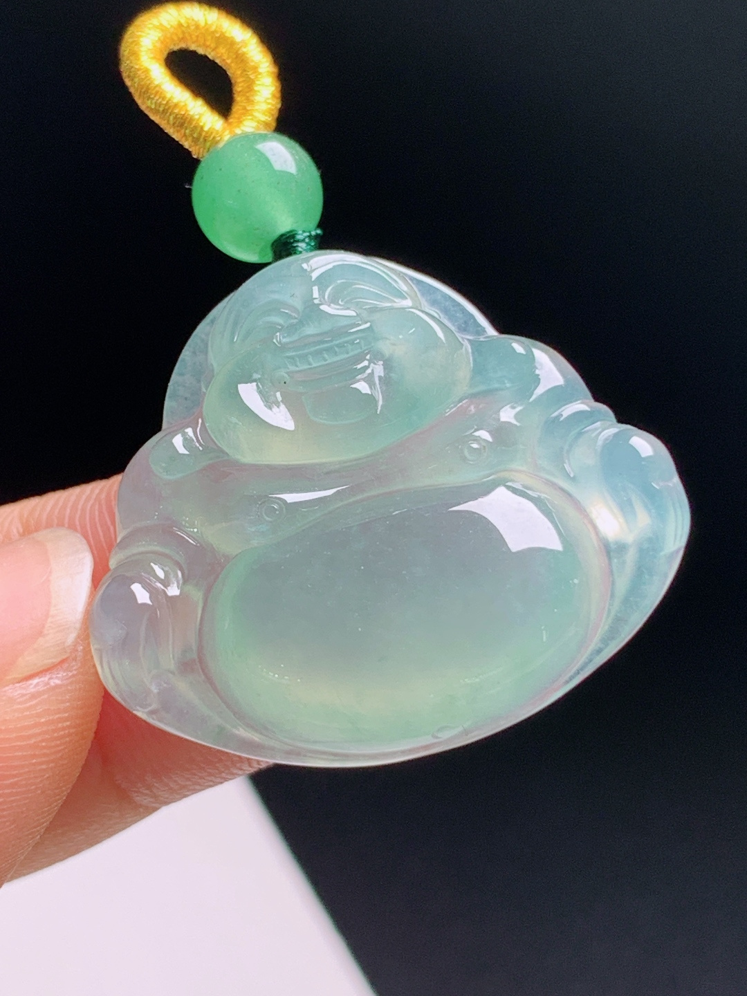 冰晴水佛公，通透起光饱满圆润，笑口纳福，裸石25-28-6.2 490629