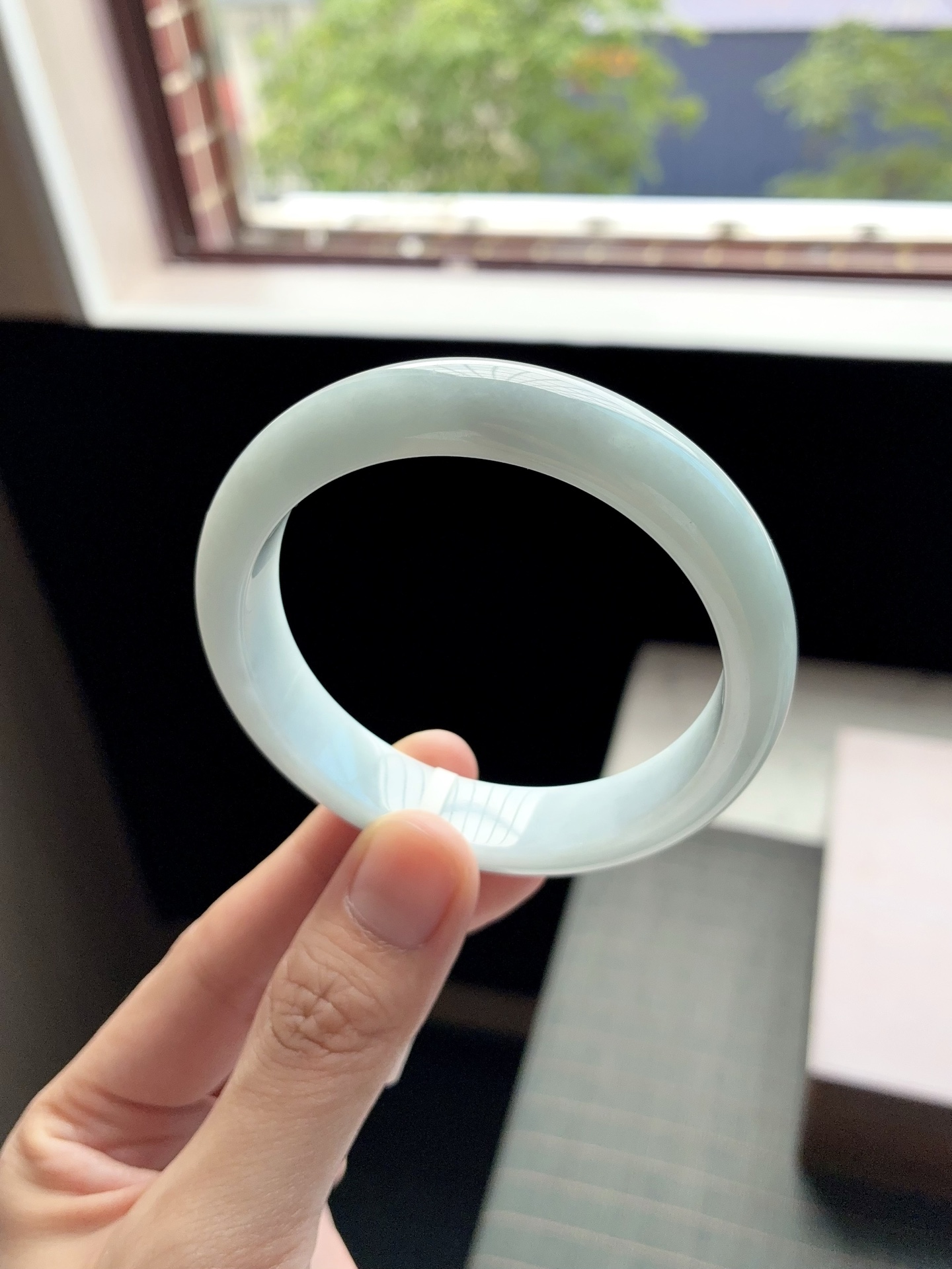 淡蓝白月光正圈成品 HYY-641 ⭕️57.5-12.8-8.2