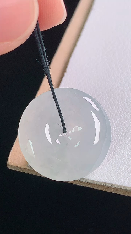 ️冰种平安扣，无裂，尺寸:21.3-5.1mm 27