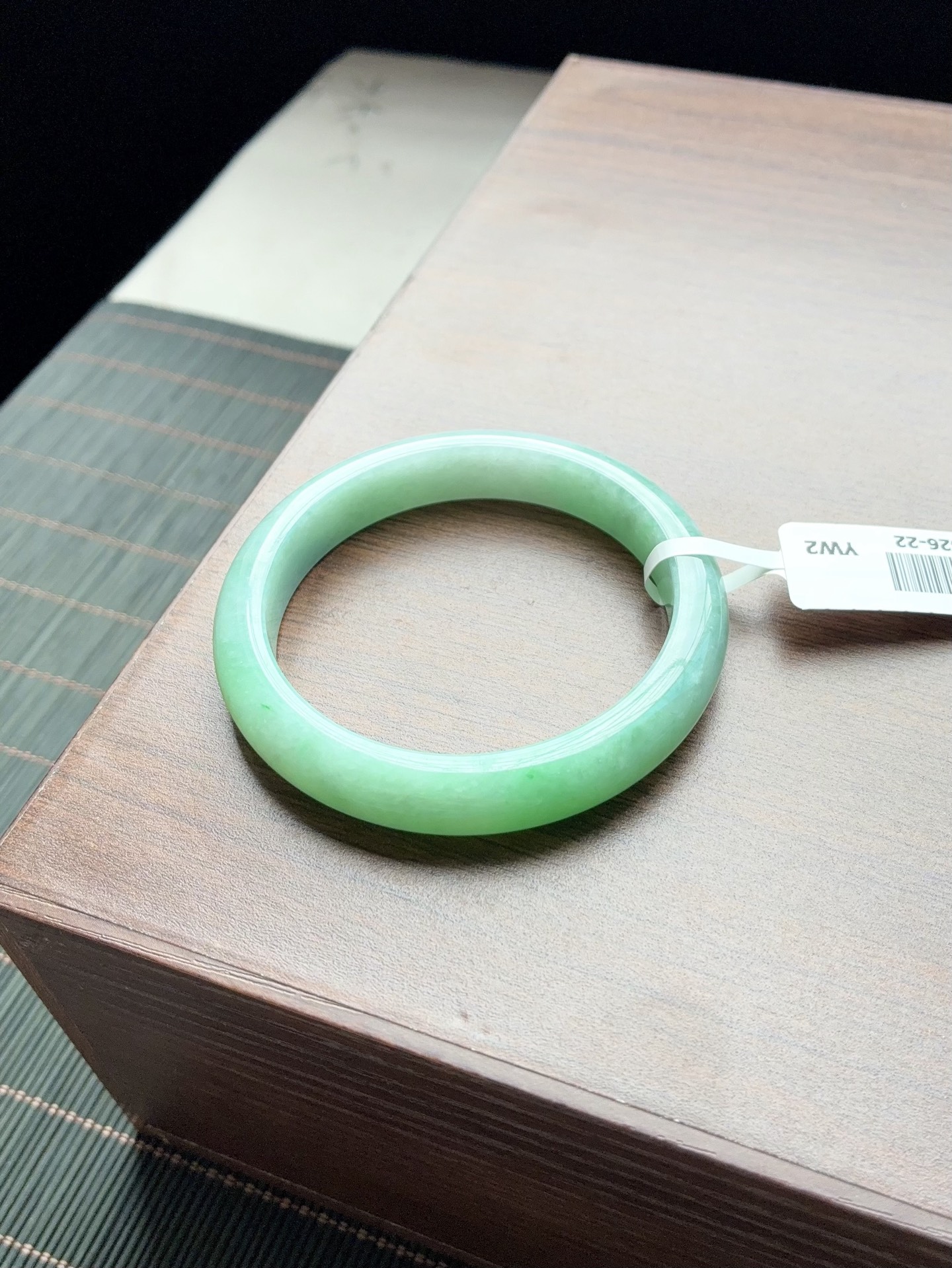满绿窄条泥鳅背正圈成品 A626-22 ⭕️53.5-10.3-7.6