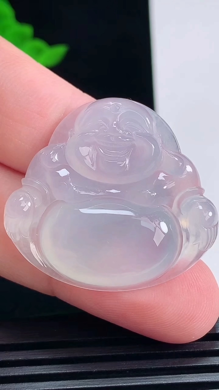 天然A货翡翠佛公吊坠，尺寸31-34.5-6 重量:10.33g
7月3日