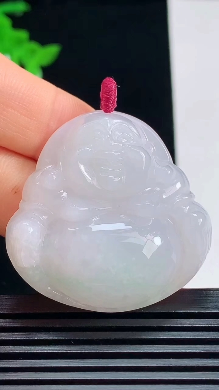 天然A货翡翠佛公吊坠，尺寸34.5-36-10 重量:20.15g
7月15日