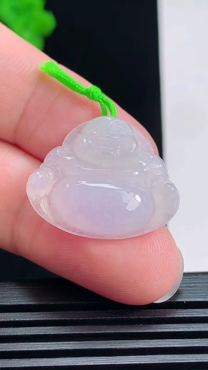 天然A货翡翠紫罗兰佛公吊坠，尺寸21-25-5.5 重量:4.29g
7月18日
