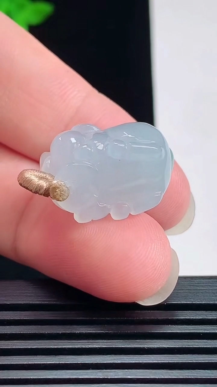 天然A货翡翠生肖猪吊坠，尺寸22.5-13-12.6 重量:8.05g
7月22日