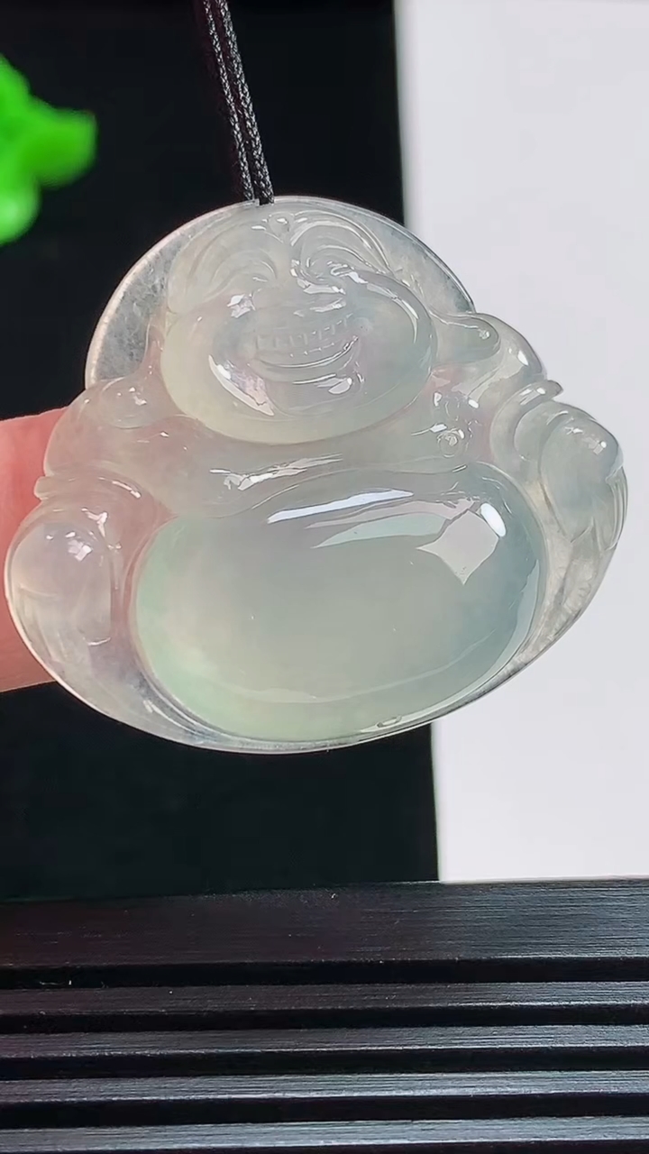 天然A货翡翠佛公吊坠，尺寸29-33.6-6 重量:9.00g
7月24日