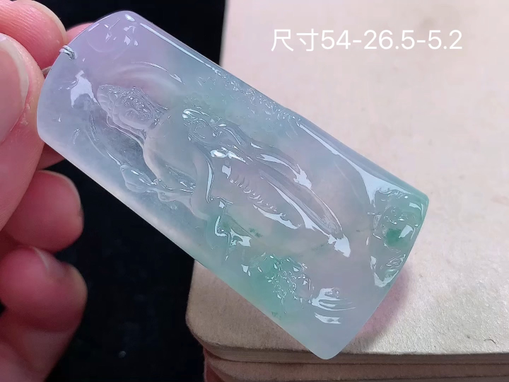 ️ 冰飘花观音 老坑冰透 种老水足 水润光泽 性比高 无裂 尺寸看图
