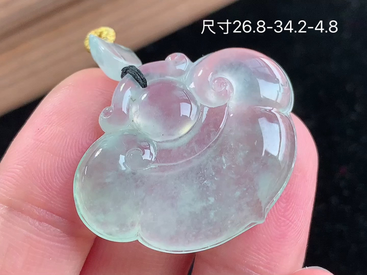 ️ 冰种如意 老坑冰透 种老水足 水润光泽 性比高 无裂, 尺寸看图