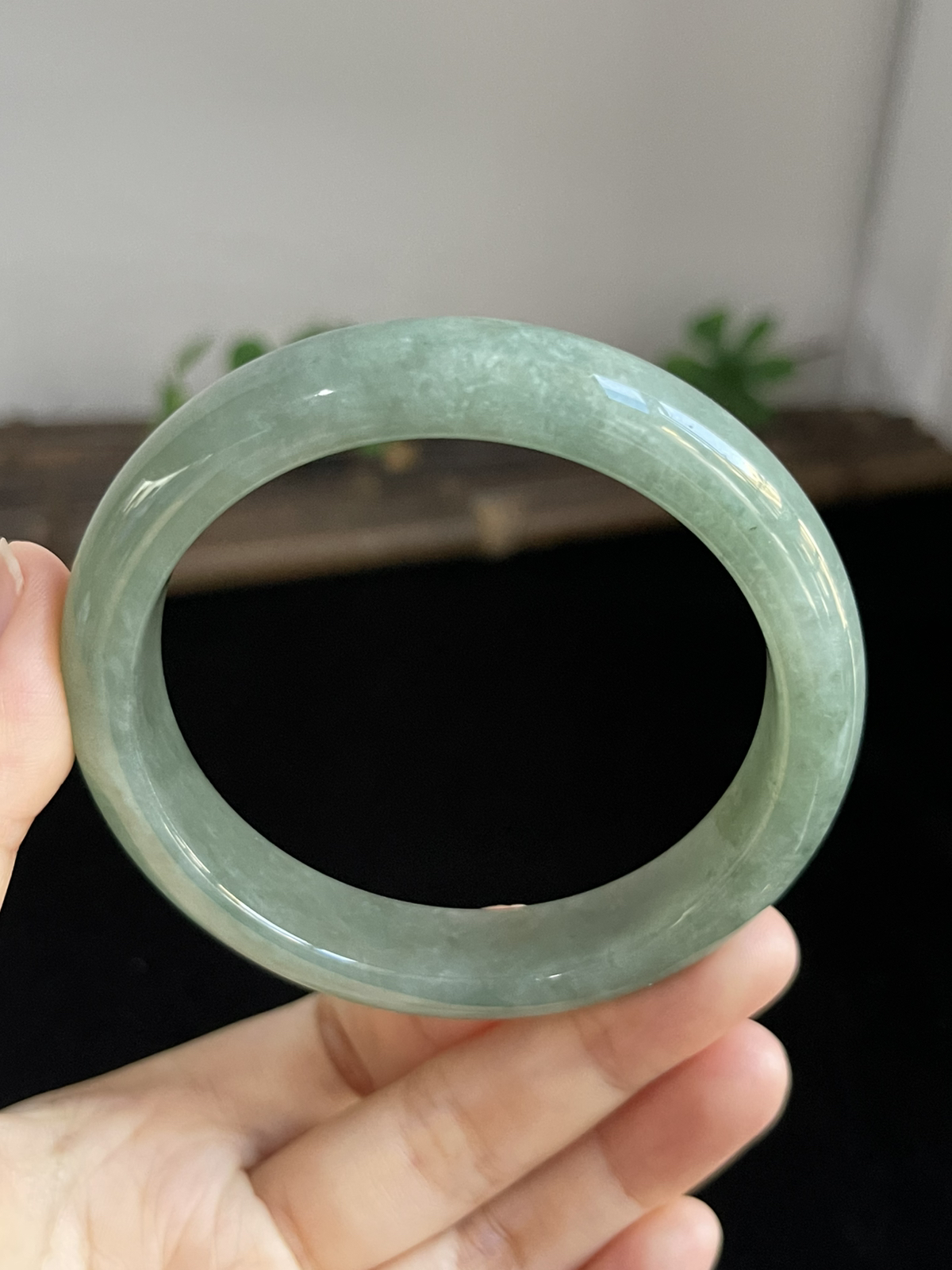正圈59.7圈口，翡翠手镯