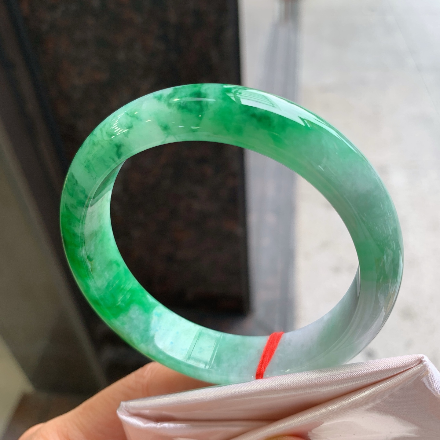 正圈飘绿 无裂 色辣大圈口
