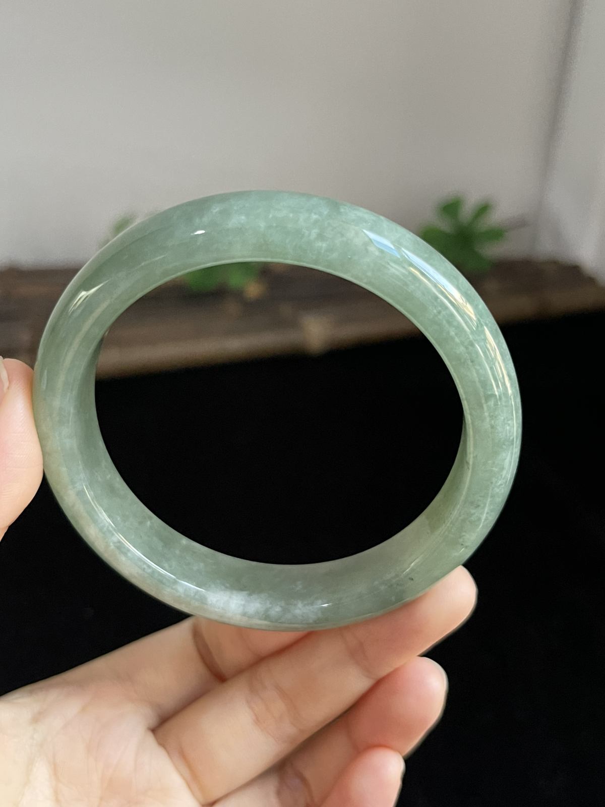 正圈59.7圈口，翡翠手镯