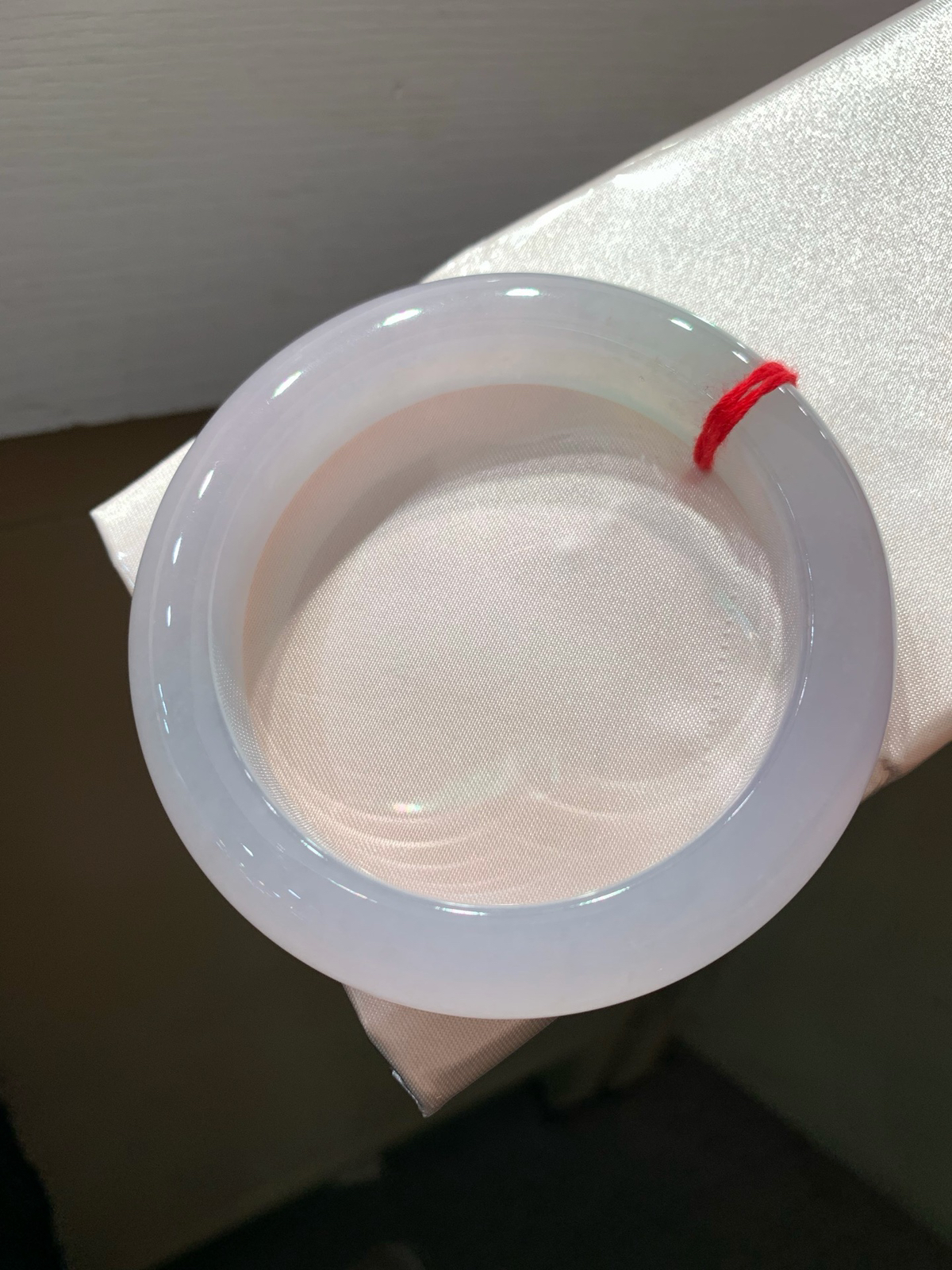 尺寸58.6/12.6/10.3，冰紫罗兰手镯
水润细腻 冰透