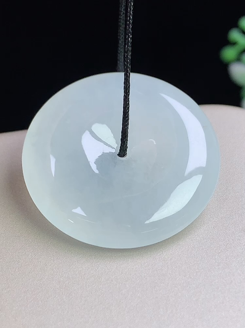 冰种平安扣，无裂，尺寸27-5.0mm，L30jwa6