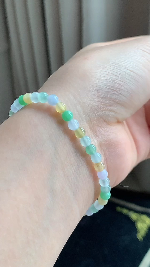 ️天然翡翠，多宝手串 尺寸4.5 az628