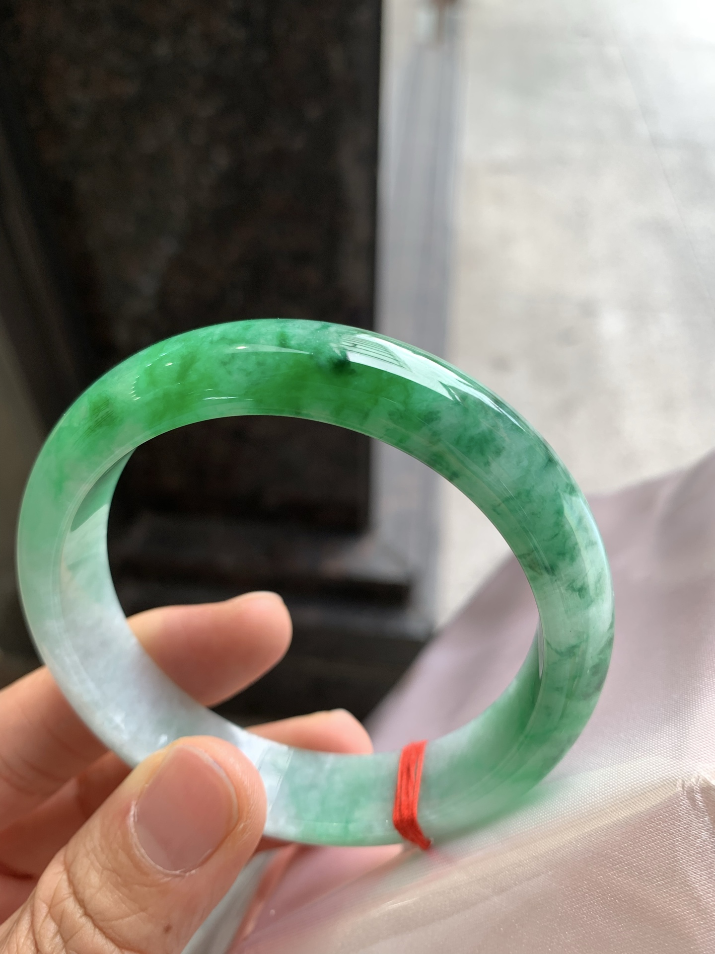 正圈飘绿 无裂 色辣大圈口