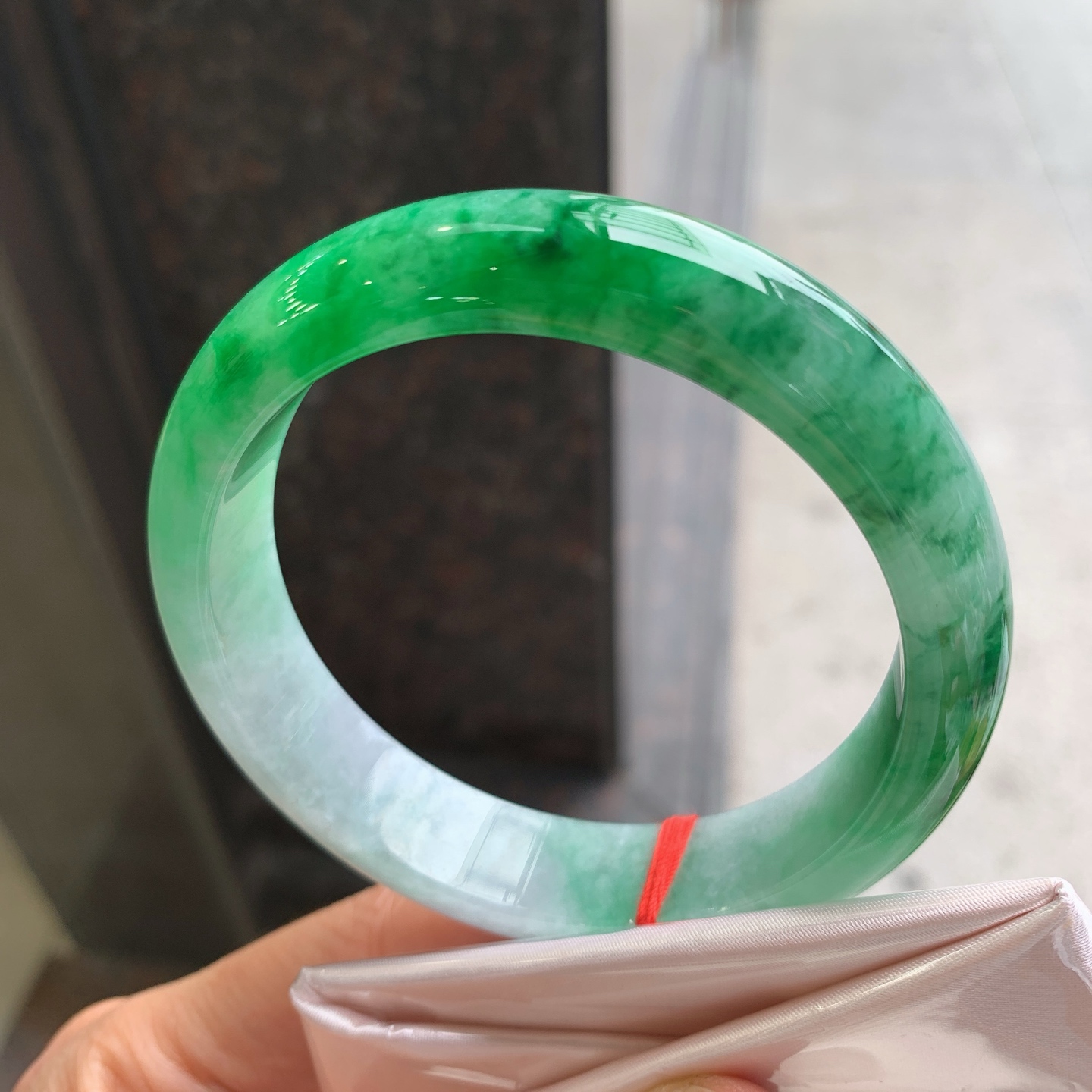 正圈飘绿 无裂 色辣大圈口