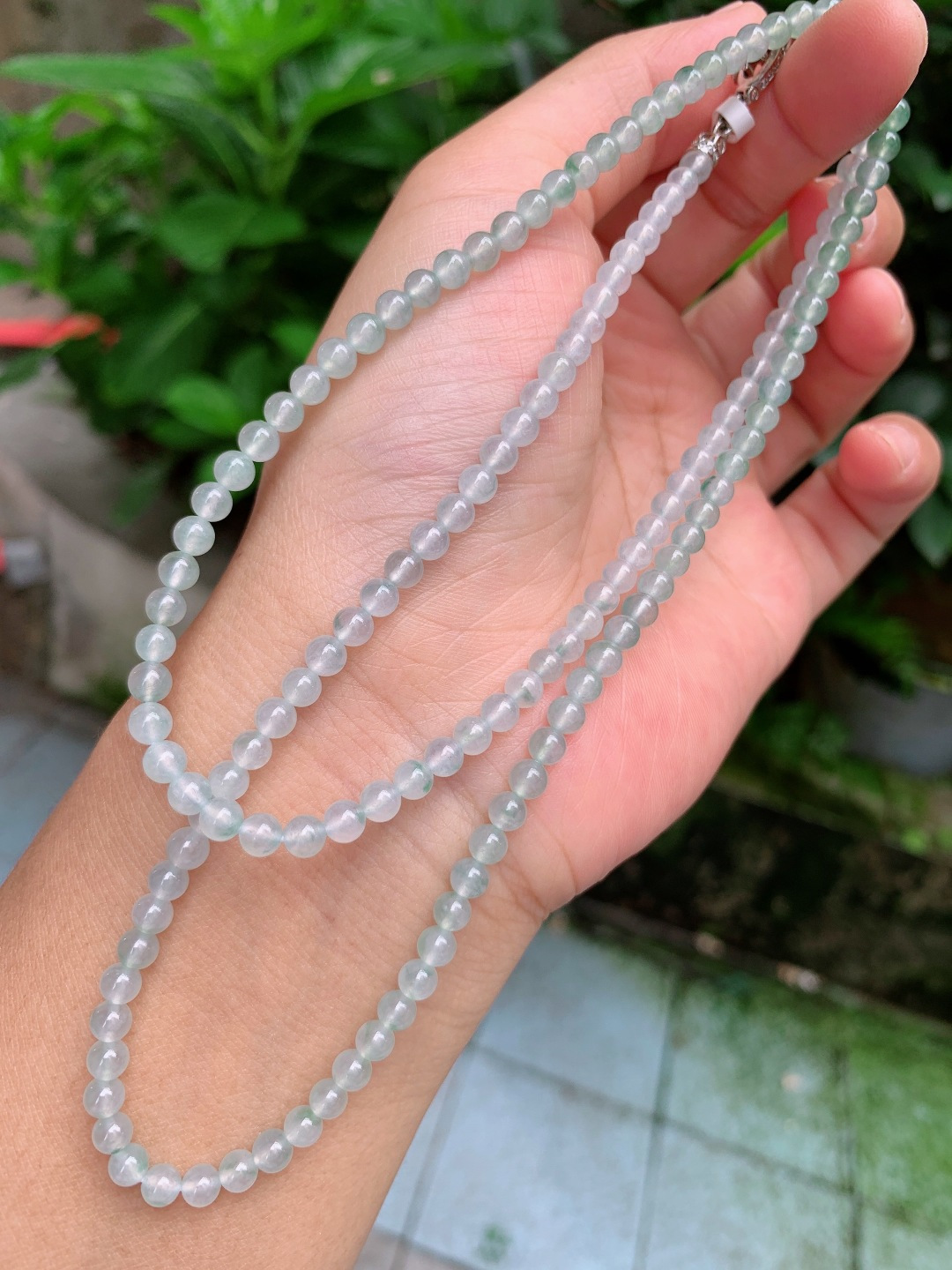 ️ 4.3mm148颗冰飘花项链
