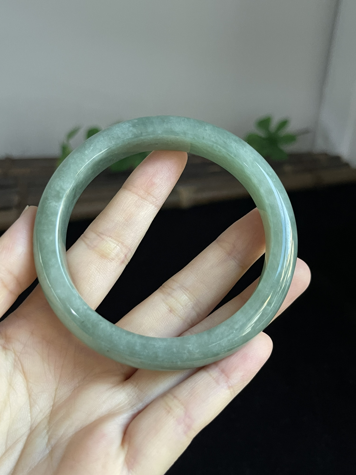 正圈59.7圈口，翡翠手镯