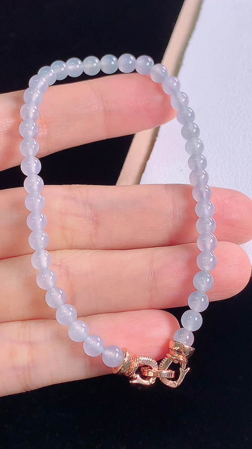 冰种手链，尺寸:4.3-4.3mm 28