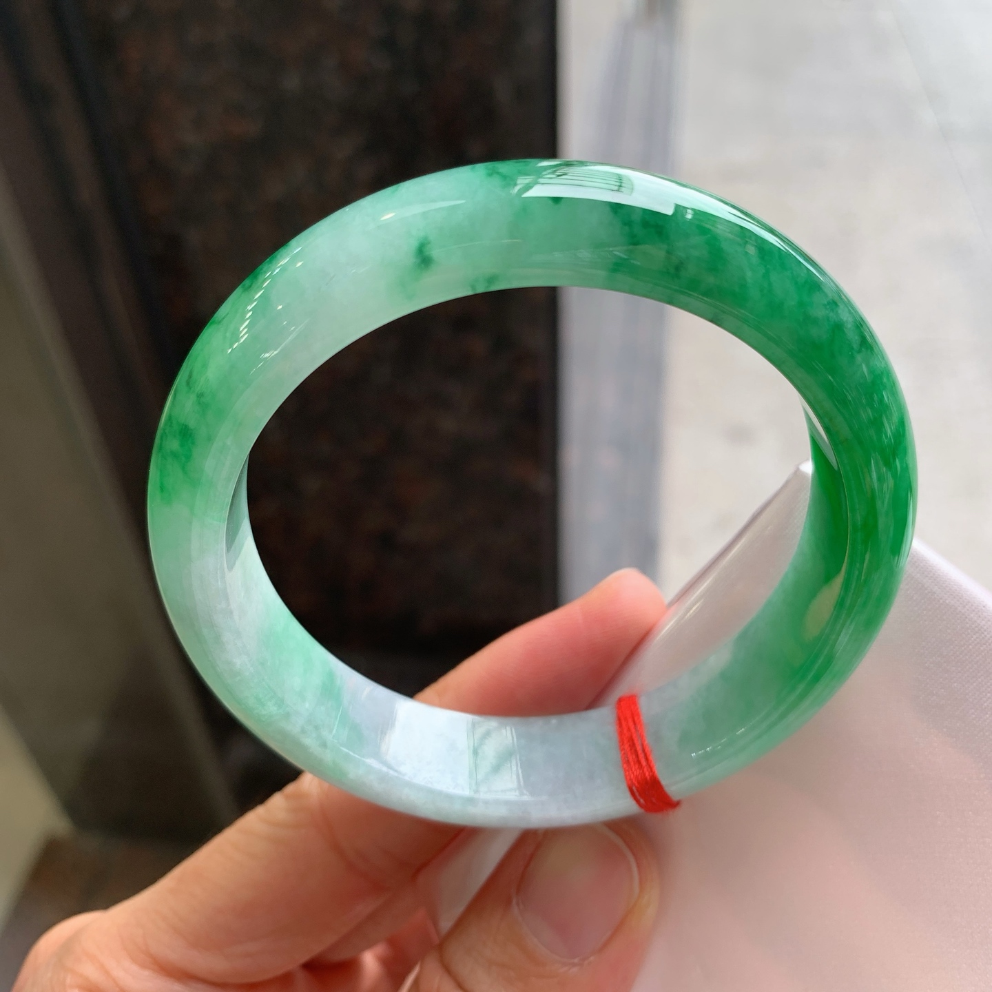 正圈飘绿 无裂 色辣大圈口
