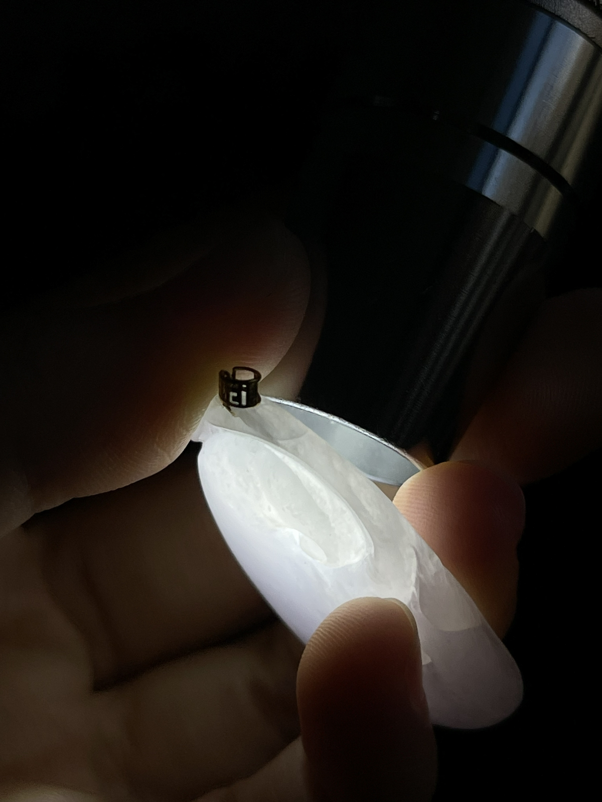 翡翠如意，印记：G18K