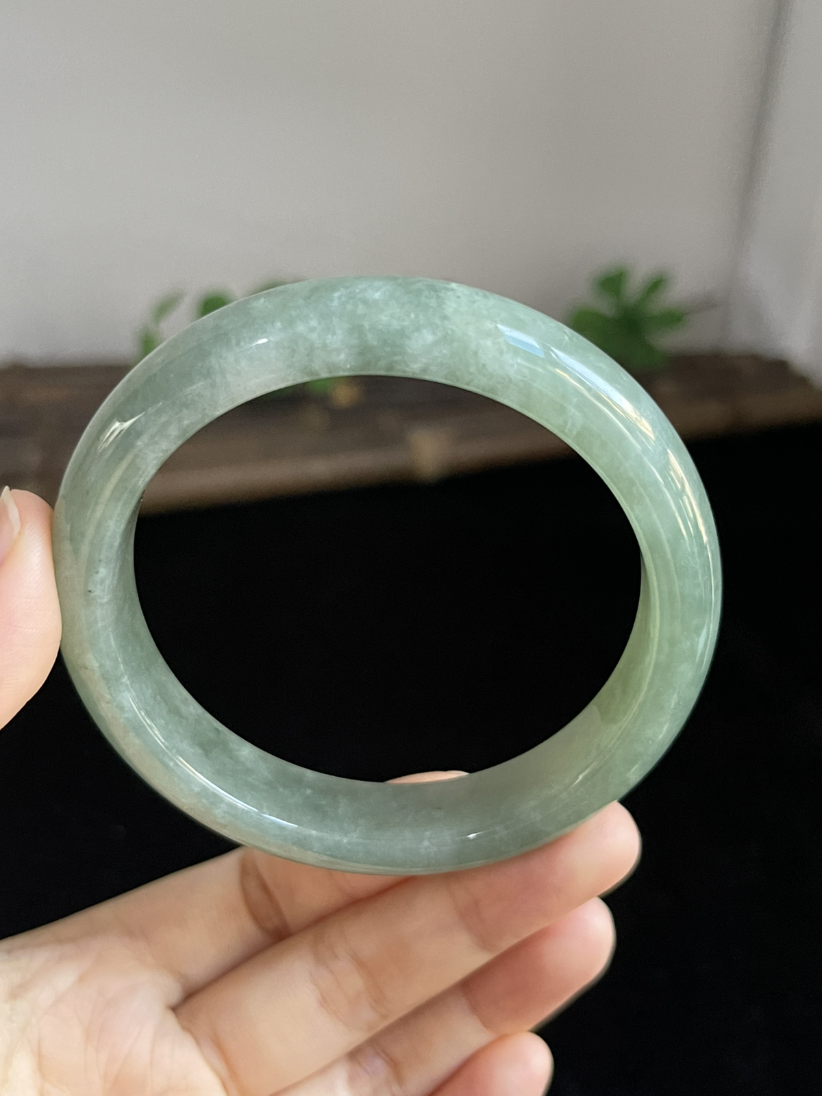 正圈59.7圈口，翡翠手镯